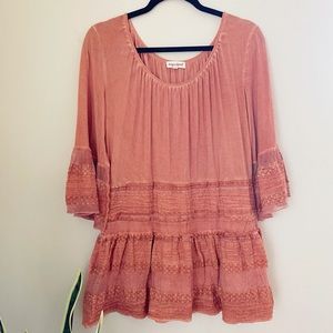 SONG N SPIRIT BOHO BOUTIQUE TUNIC SZ M